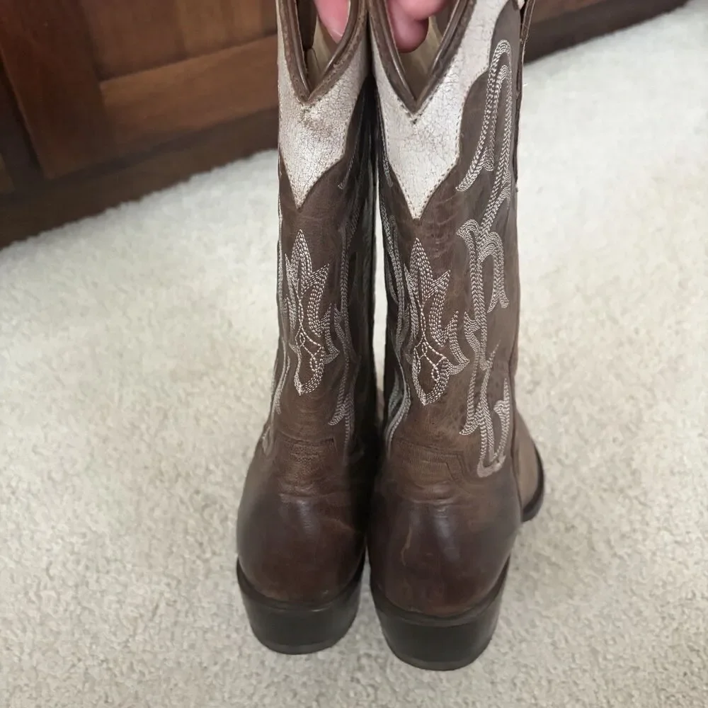 EUC Idyllwind Women’s Banter Western Boots Brown Leather Size 9 Cowgirl Cowboy